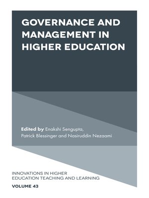 cover image of Governance and Management in Higher Education, Volume 43